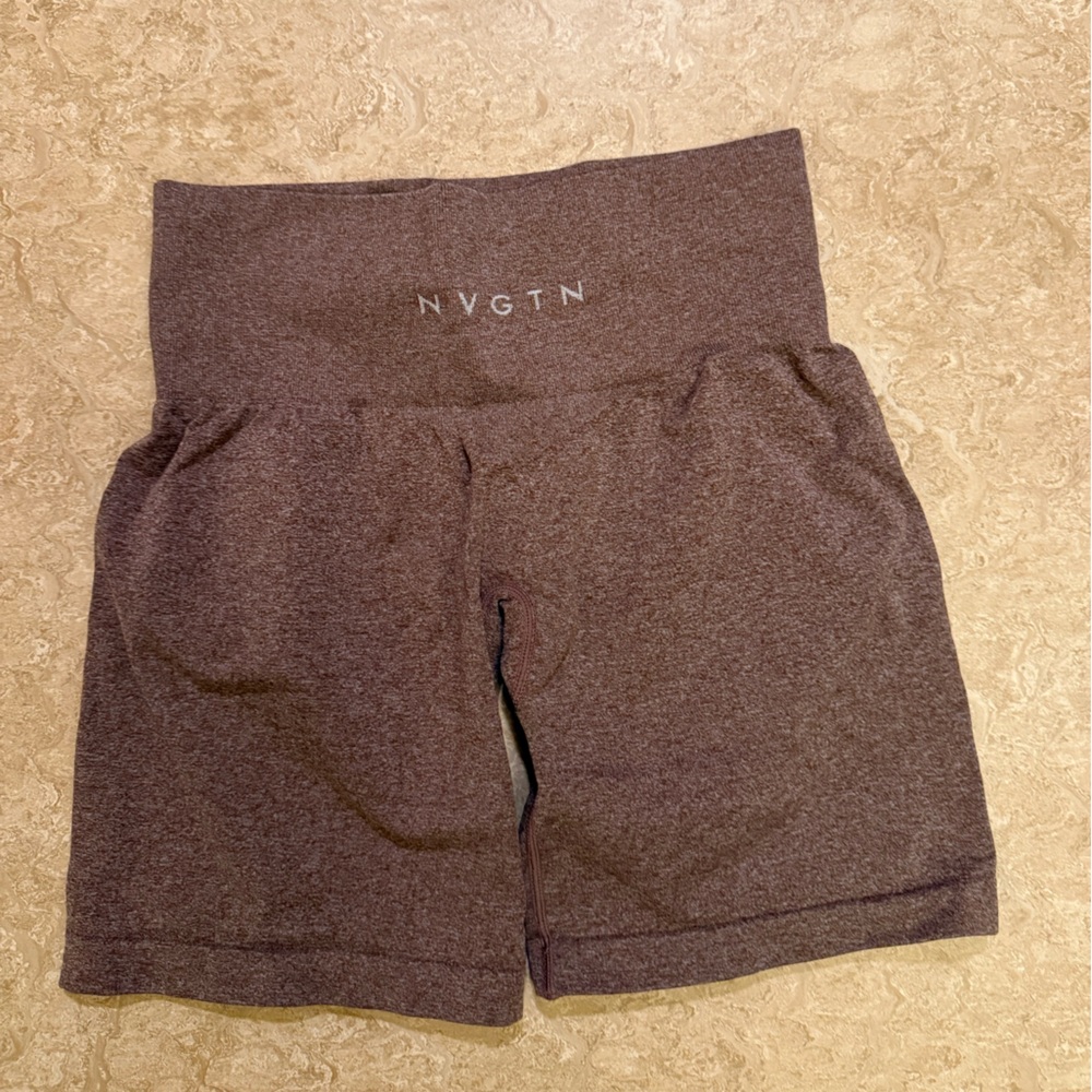 NVGTN High-Waisted Brown Shorts